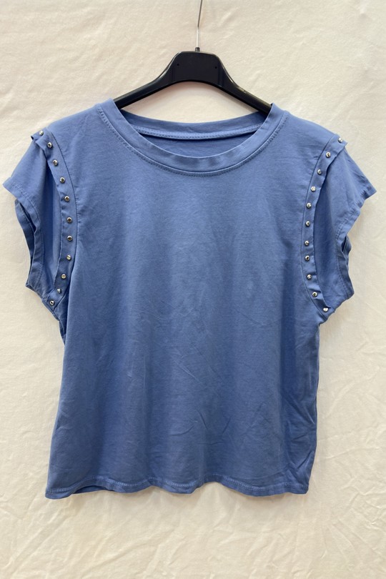 T-shirts Femme Beige mylee 20653_TsClous Efashion Paris