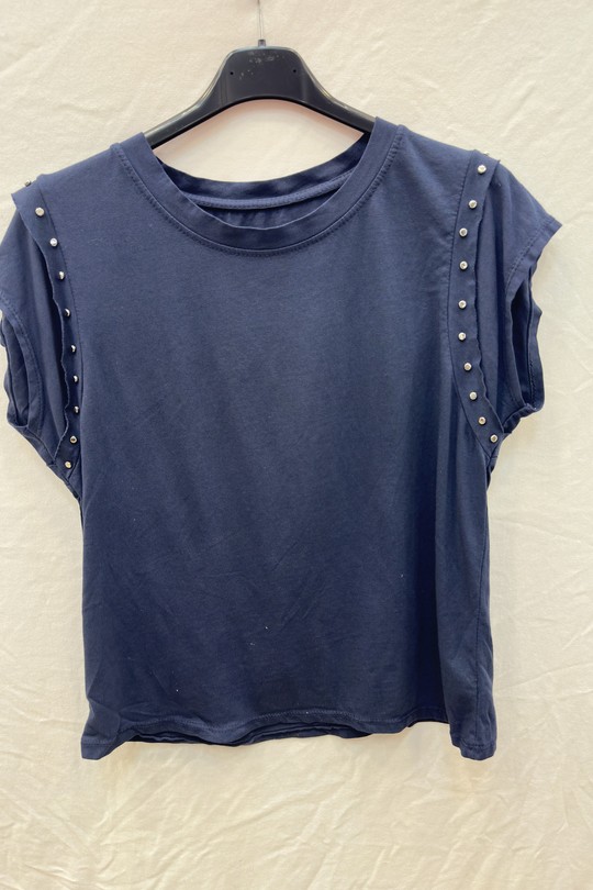 T-shirts Femme Beige mylee 20653_TsClous Efashion Paris
