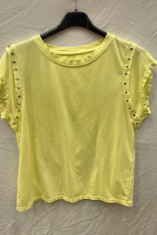 T-shirts Femme Beige mylee 20653_TsClous Efashion Paris
