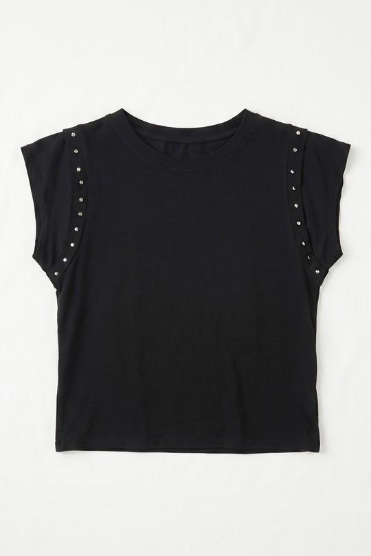 T-shirts Femme Beige mylee 20653_TsClous Efashion Paris