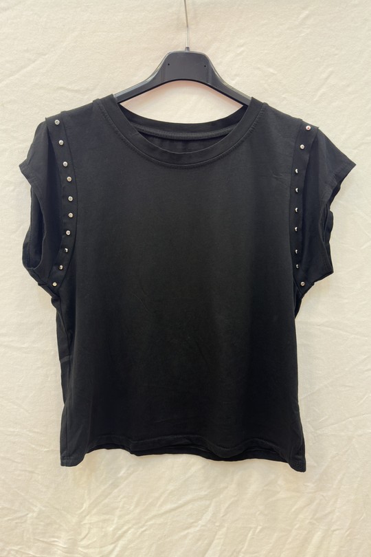 T-shirts Femme Beige mylee 20653_TsClous Efashion Paris