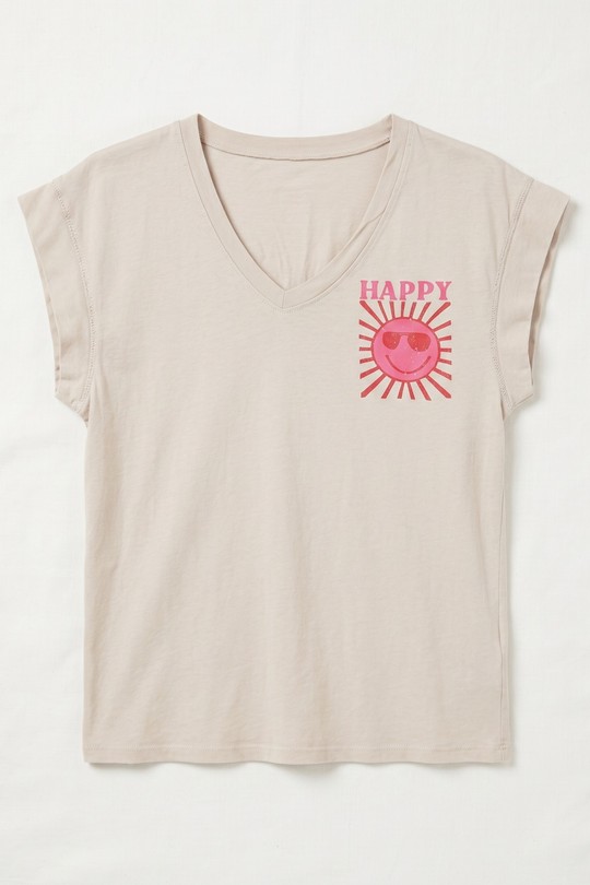 T-shirts Femme Beige mylee 105502_TsHappy Efashion Paris