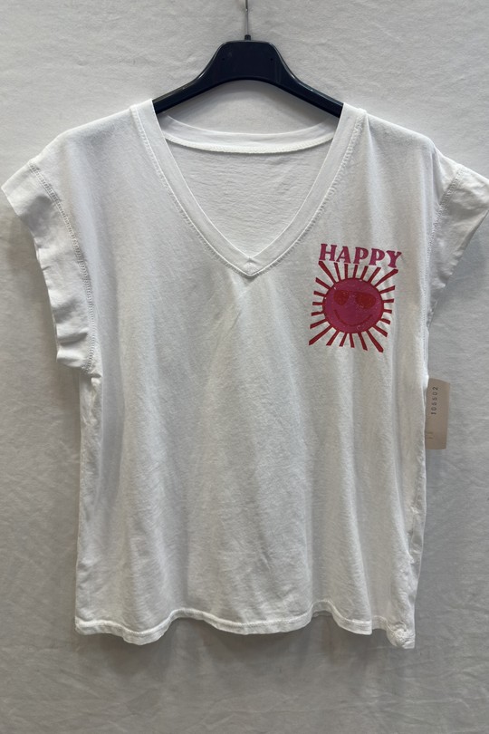 T-shirts Femme Beige mylee 105502_TsHappy Efashion Paris