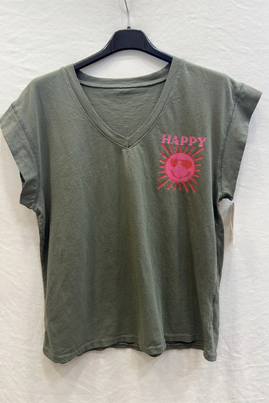 T-shirts Femme Beige mylee 105502_TsHappy Efashion Paris