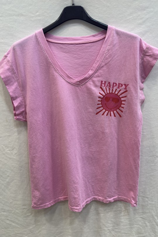 T-shirts Femme Beige mylee 105502_TsHappy Efashion Paris