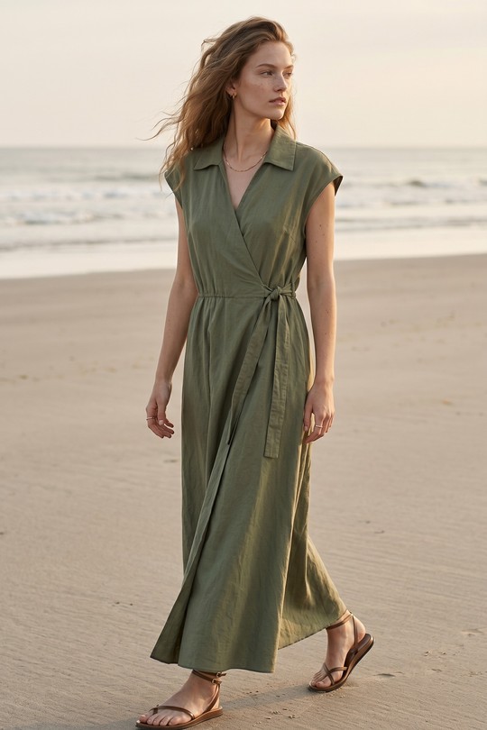 Robes longues Femme Beige mylee 01105_RLPortefeuille Efashion Paris