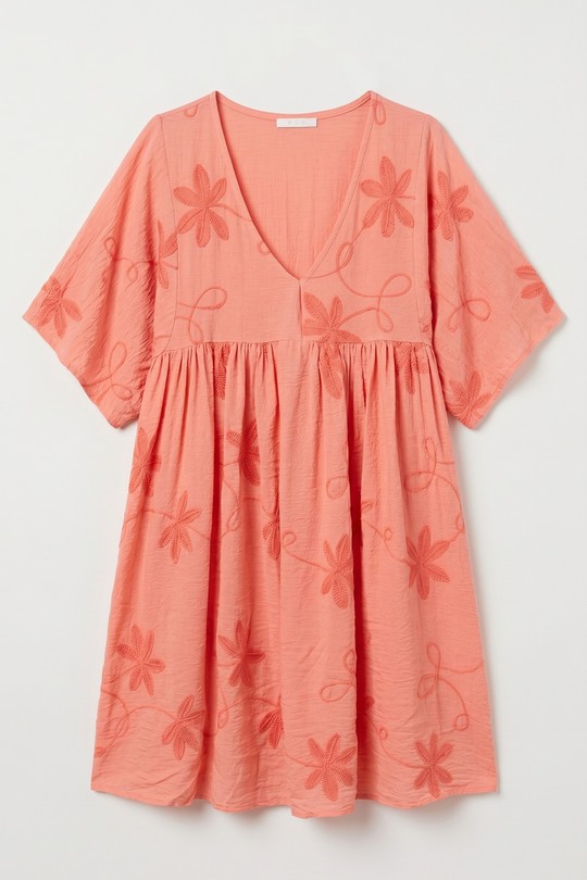 Robes longues Femme Beige Clair mylee 3506_RFeuillesBrode Efashion Paris