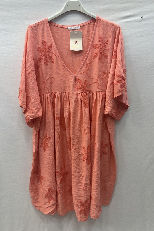 Robes longues Femme Beige Clair mylee 3506_RFeuillesBrode Efashion Paris