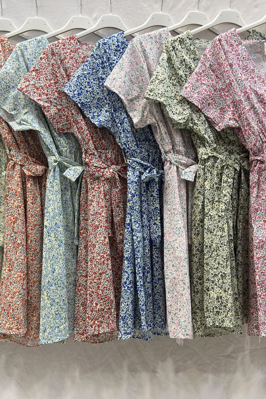 Robes mi-longues Femme Bleu ciel mylee C9980_RCotLiberty Efashion Paris