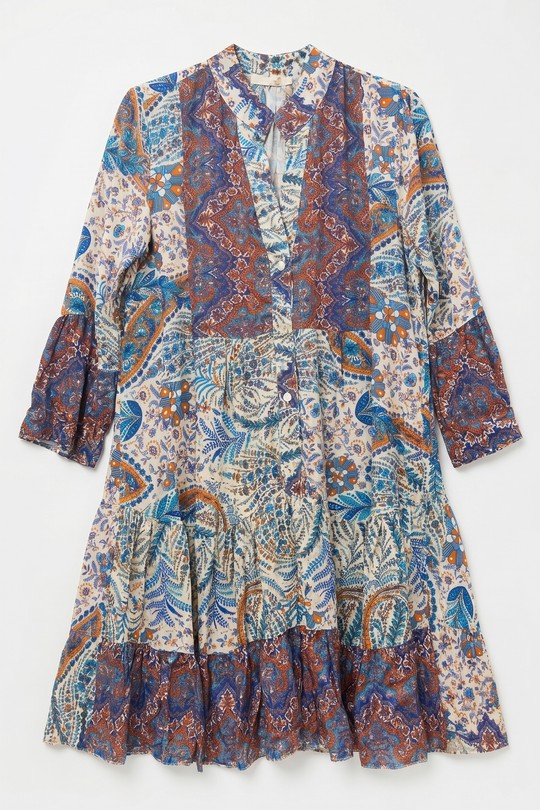 Robes mi-longues Femme Vert mylee 3323_RVBandana #c Efashion Paris