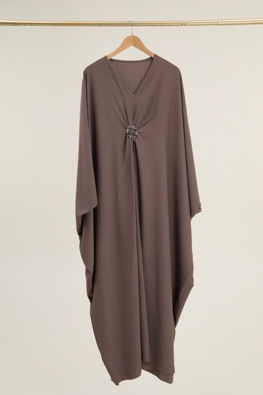 Abaya Femme Bleu marine SOLEIL STAR 3593 Efashion Paris