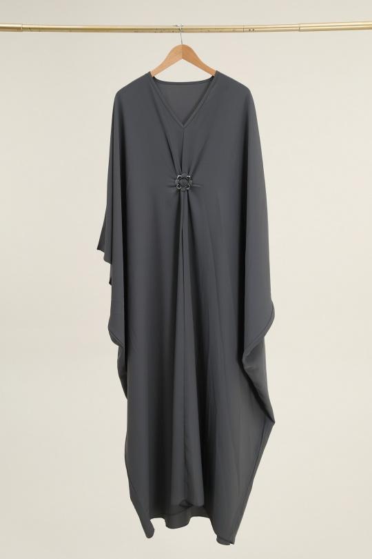 Abaya Femme Bleu marine SOLEIL STAR 3593 Efashion Paris
