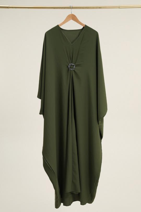 Abaya Femme Bleu marine SOLEIL STAR 3593 Efashion Paris