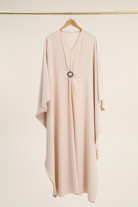 Abaya Femme Bleu marine SOLEIL STAR 3593 Efashion Paris