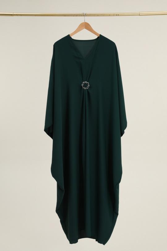 Abaya Femme Bleu marine SOLEIL STAR 3593 Efashion Paris