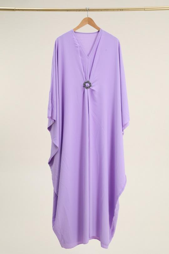 Abaya Femme Bleu marine SOLEIL STAR 3593 Efashion Paris