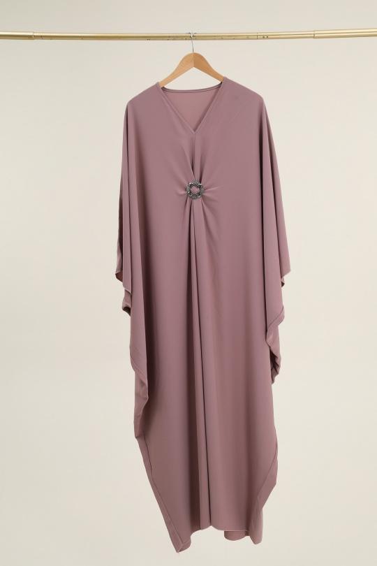 Abaya Femme Bleu marine SOLEIL STAR 3593 Efashion Paris