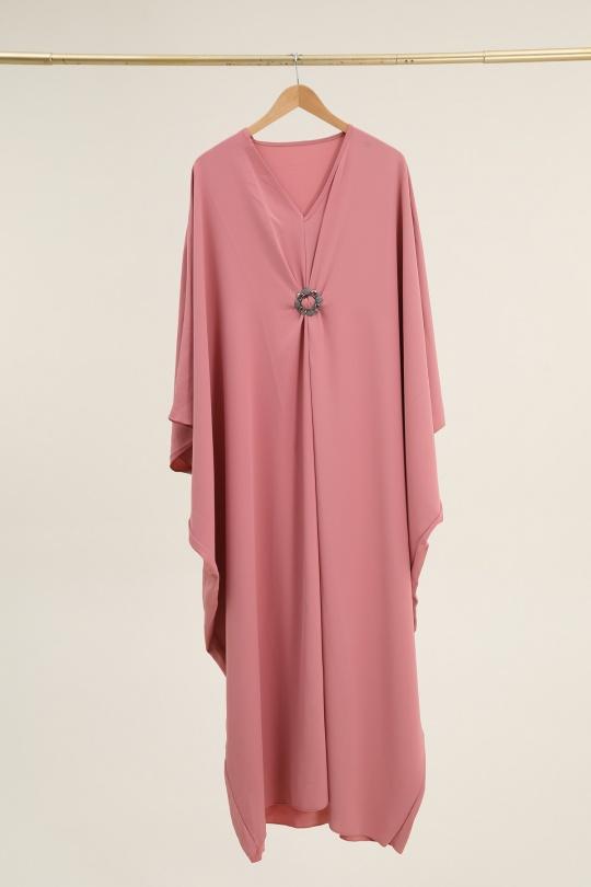Abaya Femme Bleu marine SOLEIL STAR 3593 Efashion Paris