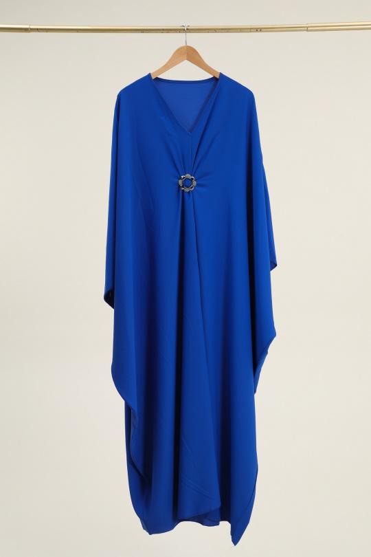 Abaya Femme Bleu marine SOLEIL STAR 3593 Efashion Paris