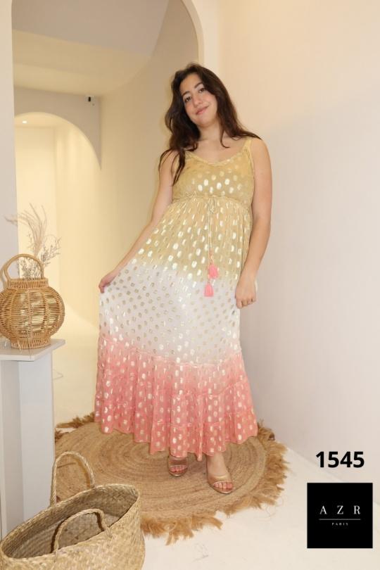 Robes longues Femme Doré AZR PRODUCTION 1545  - DORE Efashion Paris