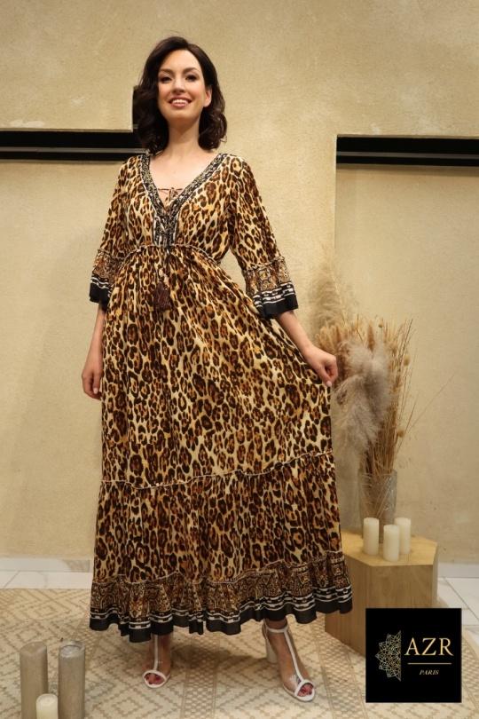 Maxi dresses Women Orange AZR PRODUCTION 1258 - ORANGE Efashion Paris