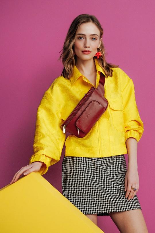 Sacs bananes Maroquinerie Carmin FAGOLA F0410040 Efashion Paris