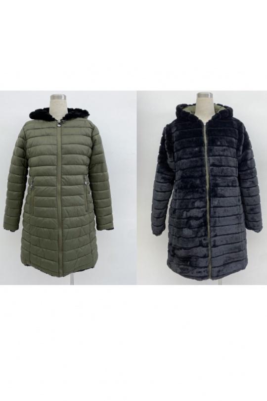 Doudounes Femme Kaki CC FASHION KF5802 Efashion Paris