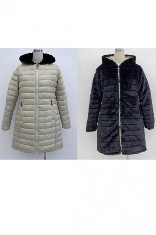 Doudounes Femme Kaki CC FASHION KF5802 Efashion Paris