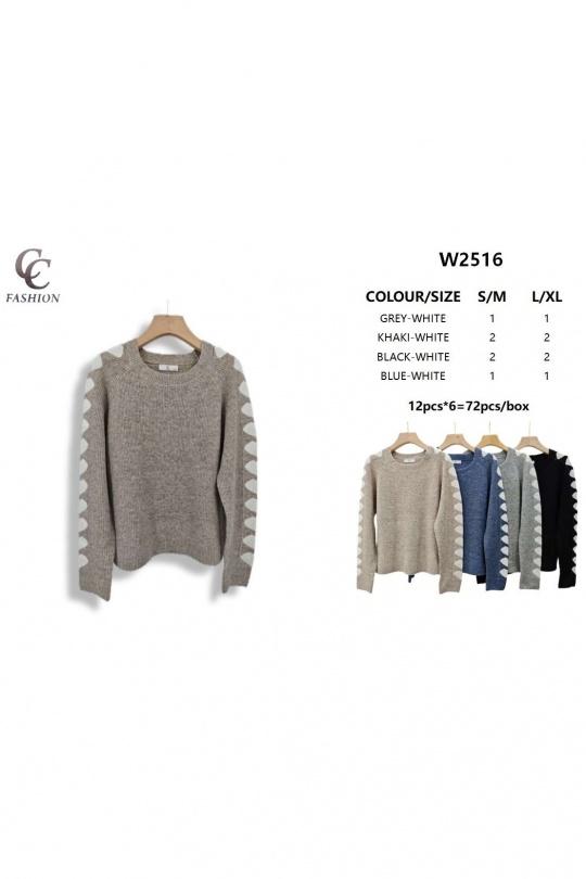 Pulls Femme Couleurs mélangées CC FASHION W2516 Efashion Paris