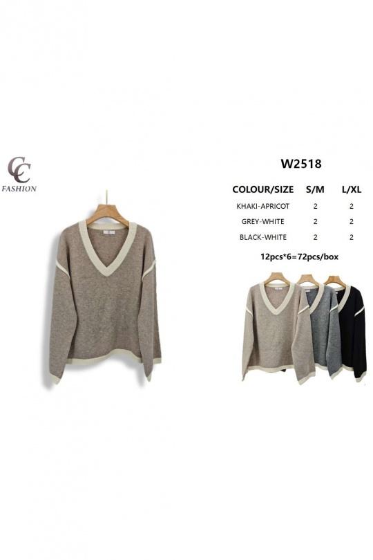 Pulls Femme Couleurs mélangées CC FASHION W2518 Efashion Paris