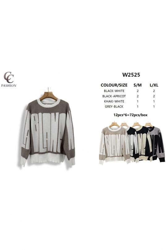 Pulls Femme Couleurs mélangées CC FASHION W2525 Efashion Paris