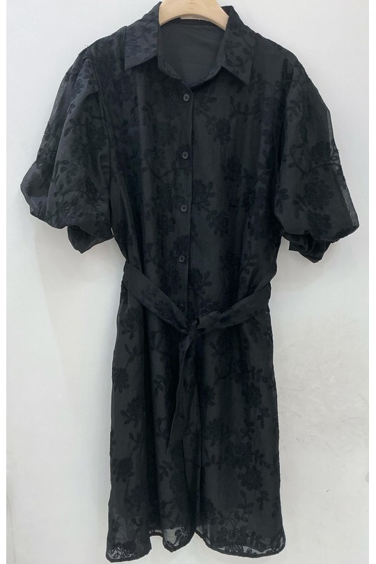 Robes courtes Femme Noir CC FASHION K8259 Efashion Paris