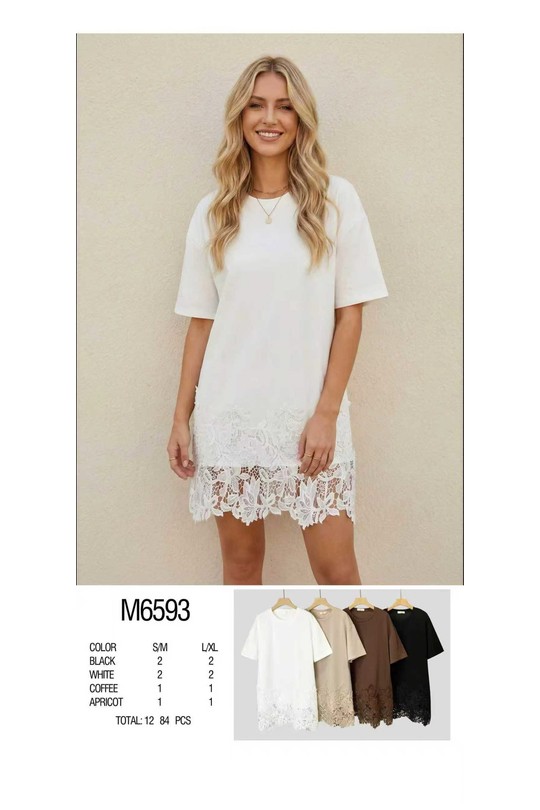 Robes courtes Femme Couleurs mélangées CC FASHION M6593 Efashion Paris