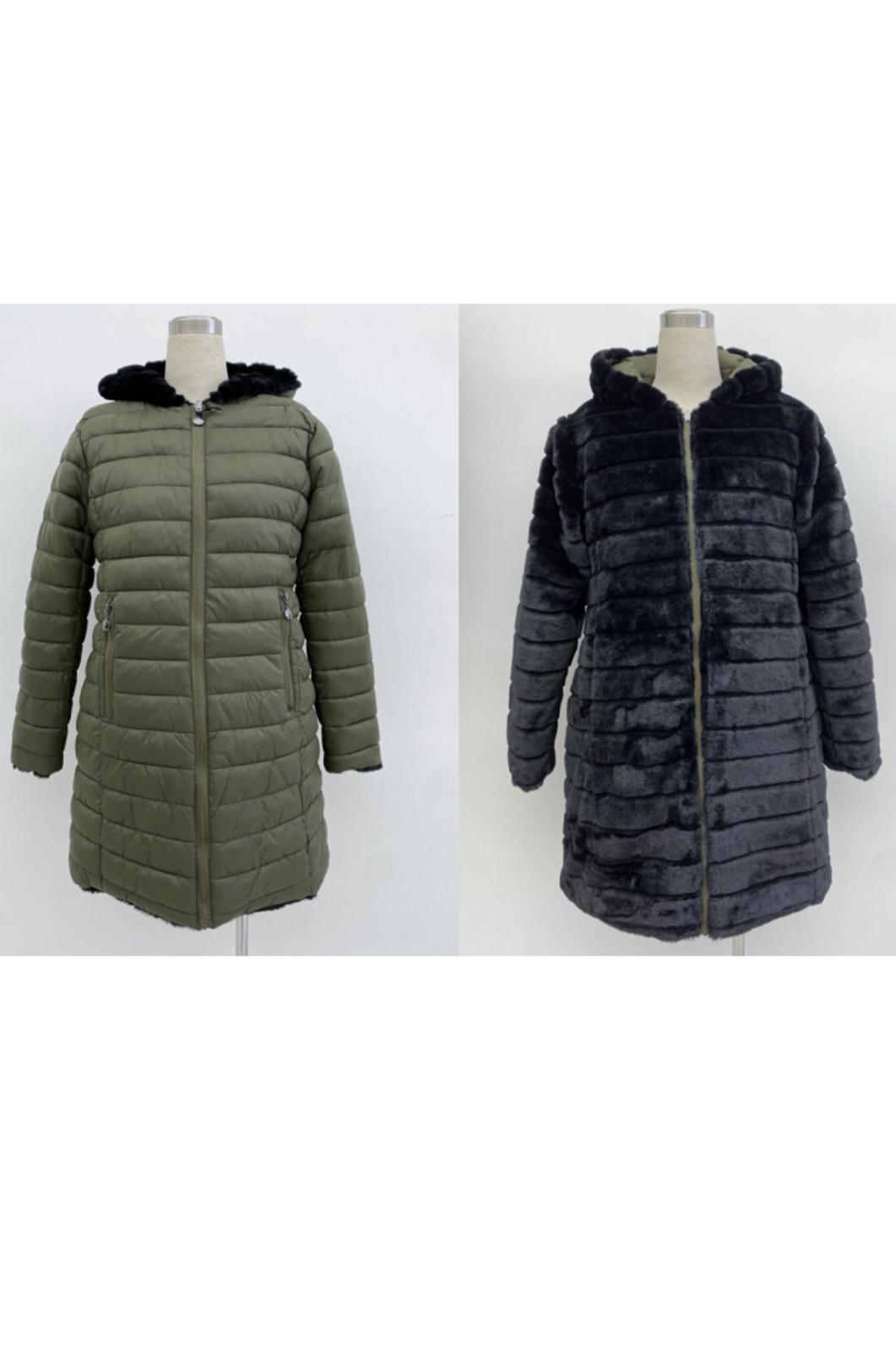 Doudounes Femme Kaki CC FASHION KF5802 #c Efashion Paris