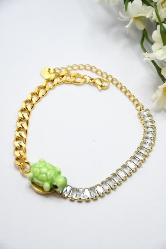 Bracelets Accessories Green ROSA X659 Efashion Paris