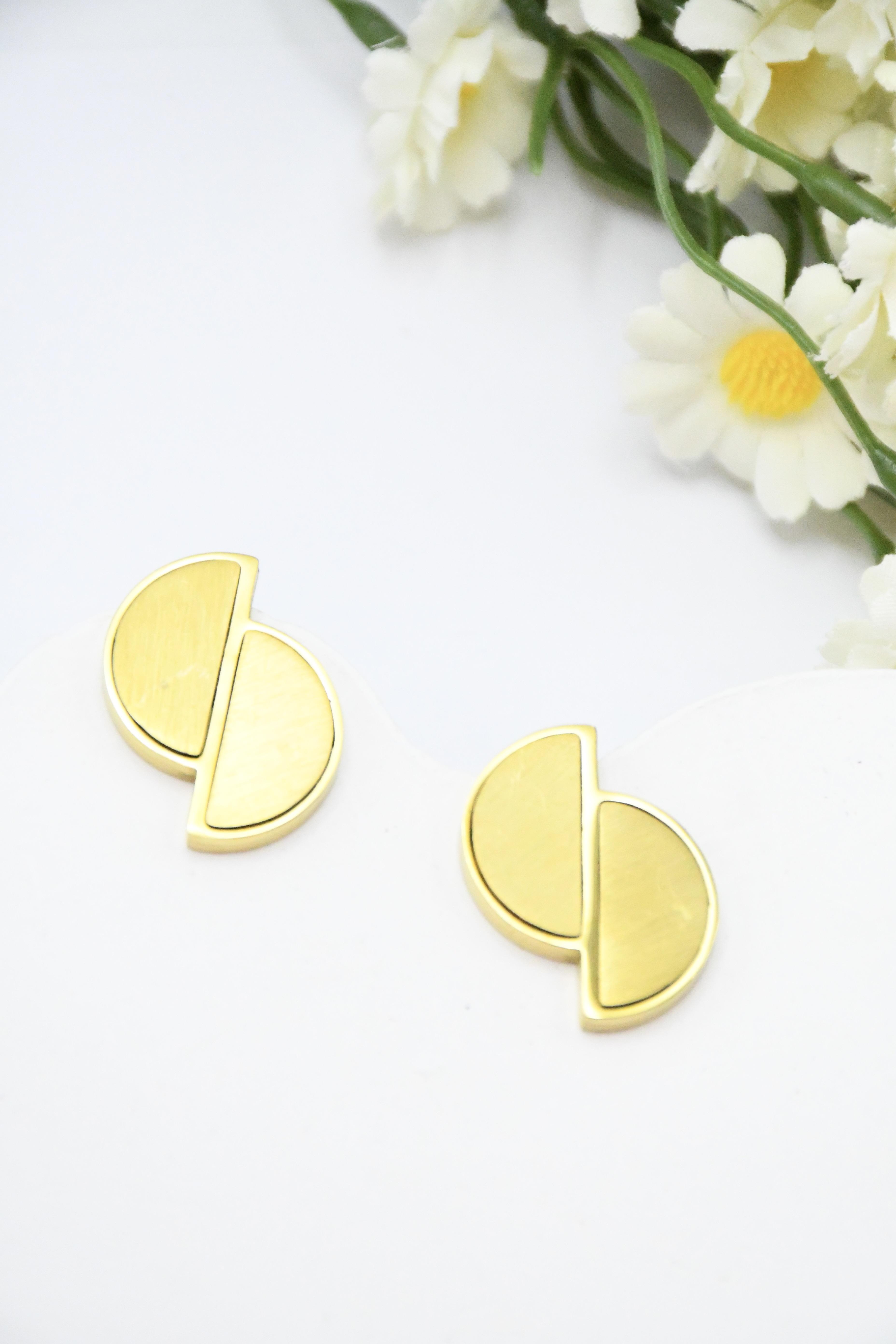Pendientes Complementos Gold ROSA RK527 #c Efashion Paris