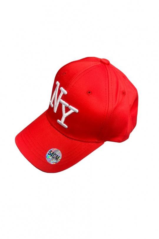 Cap Kid & Babies Red Blingstreet  CASQUETTE NY ROUGE LOGO BLANC Efashion Paris