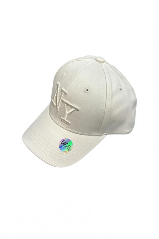 Casquette Enfant & Bébé  Beige Blingstreet  CASQUETTE NY BEIGE LOGO BEIGE Efashion Paris