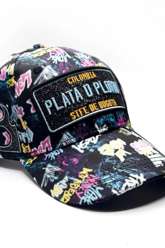 Cap Accessories Black/blue Blingstreet  CASQUETTE PLATA O PLOMO LX BLACK BLUE Efashion Paris