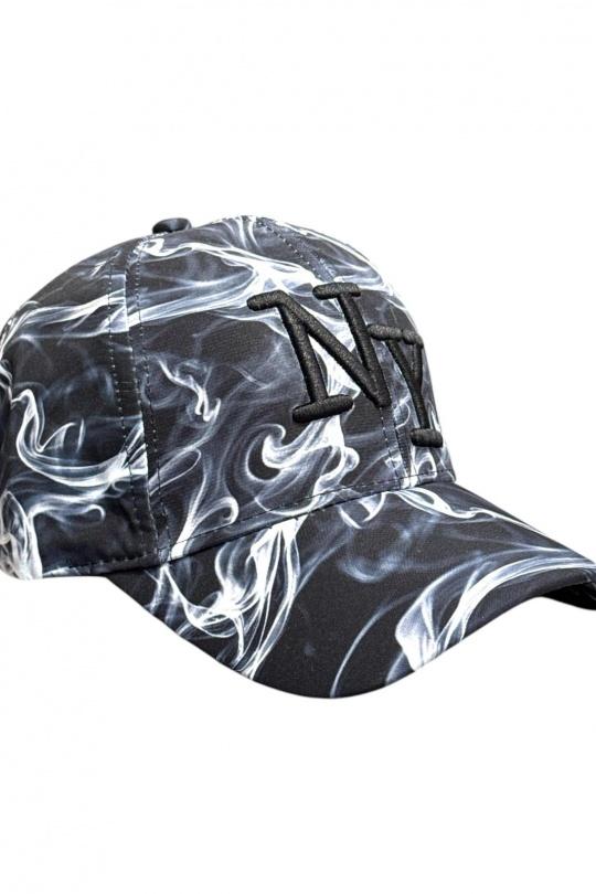 Casquette Accessoires Blanc Blingstreet  CASQUETTE NY NOIR FUMÉE BLANC Efashion Paris