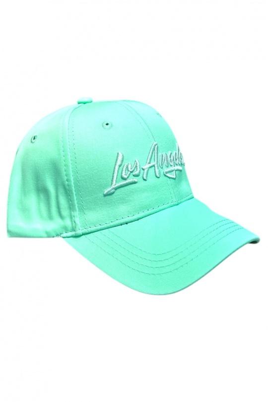 Berretto Accessori Green water Blingstreet  CASQUETTE LOS ANGELES TON SUR TON VERT DEAU Efashion Paris