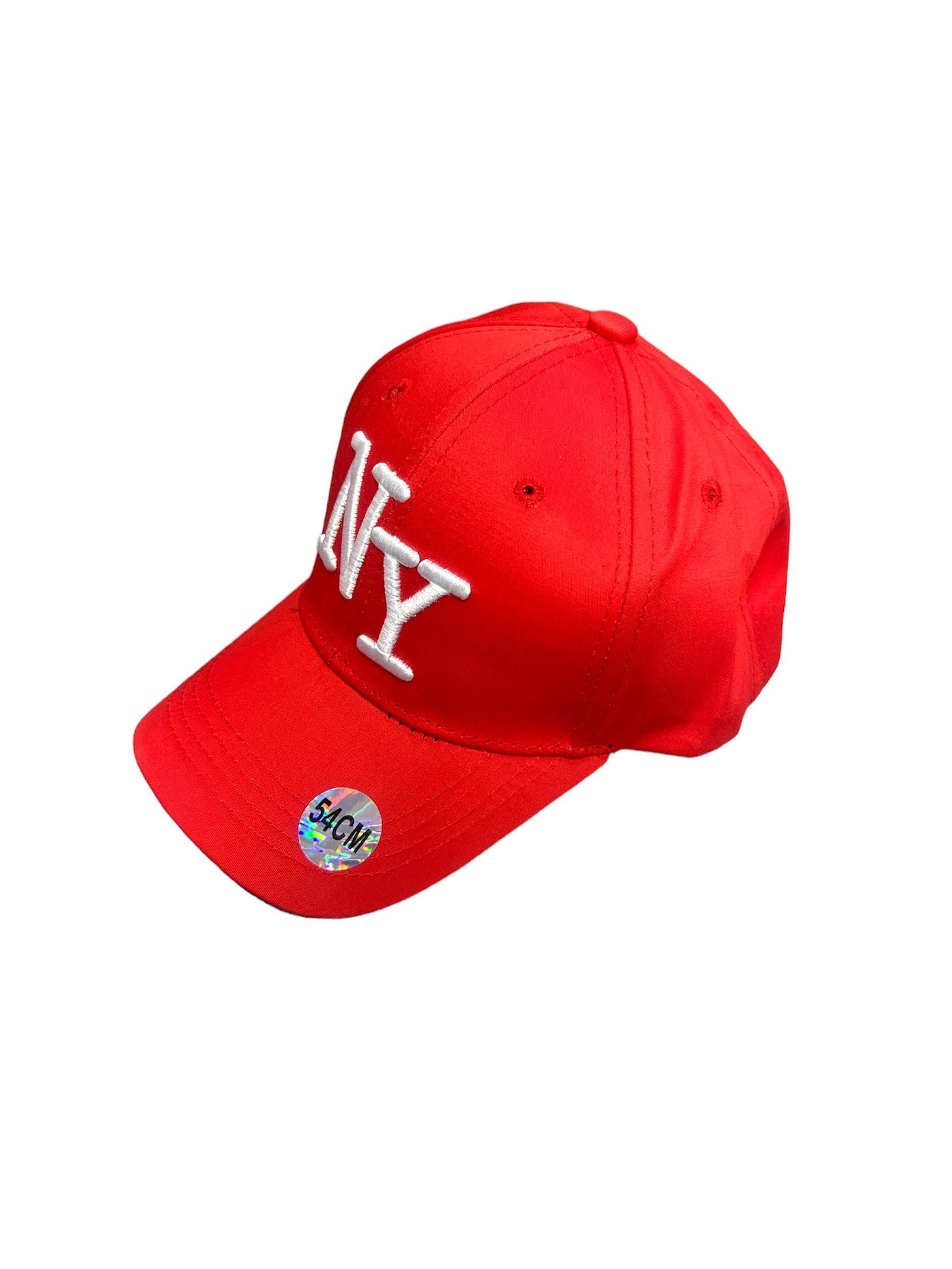 Cap Kid & Babies Red Blingstreet  CASQUETTE NY ROUGE LOGO BLANC #c Efashion Paris