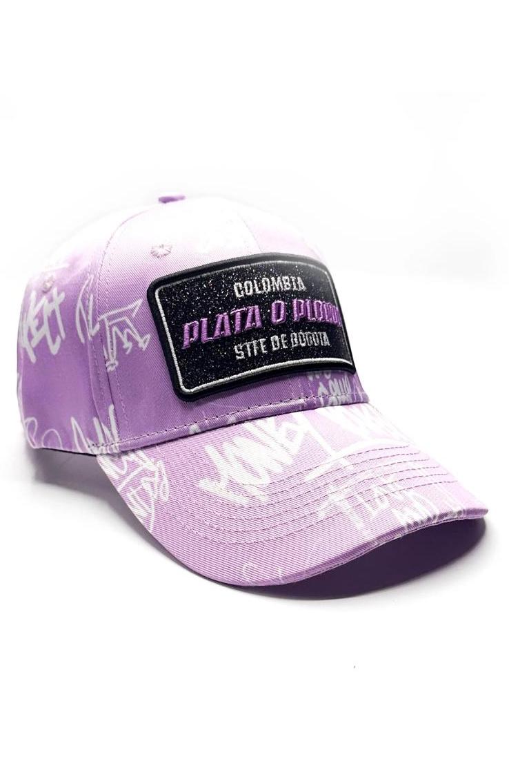 Cap Accessories Purple Blingstreet  CASQUETTE PLATA O PLOMO PURPLE PASTEL #c Efashion Paris