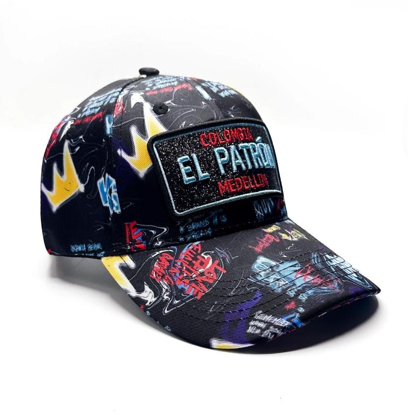 Casquette Accessoires Noir/bleu Blingstreet  CASQUETTE EL PATRON BLACK BLUE REDSKY #c Efashion Paris