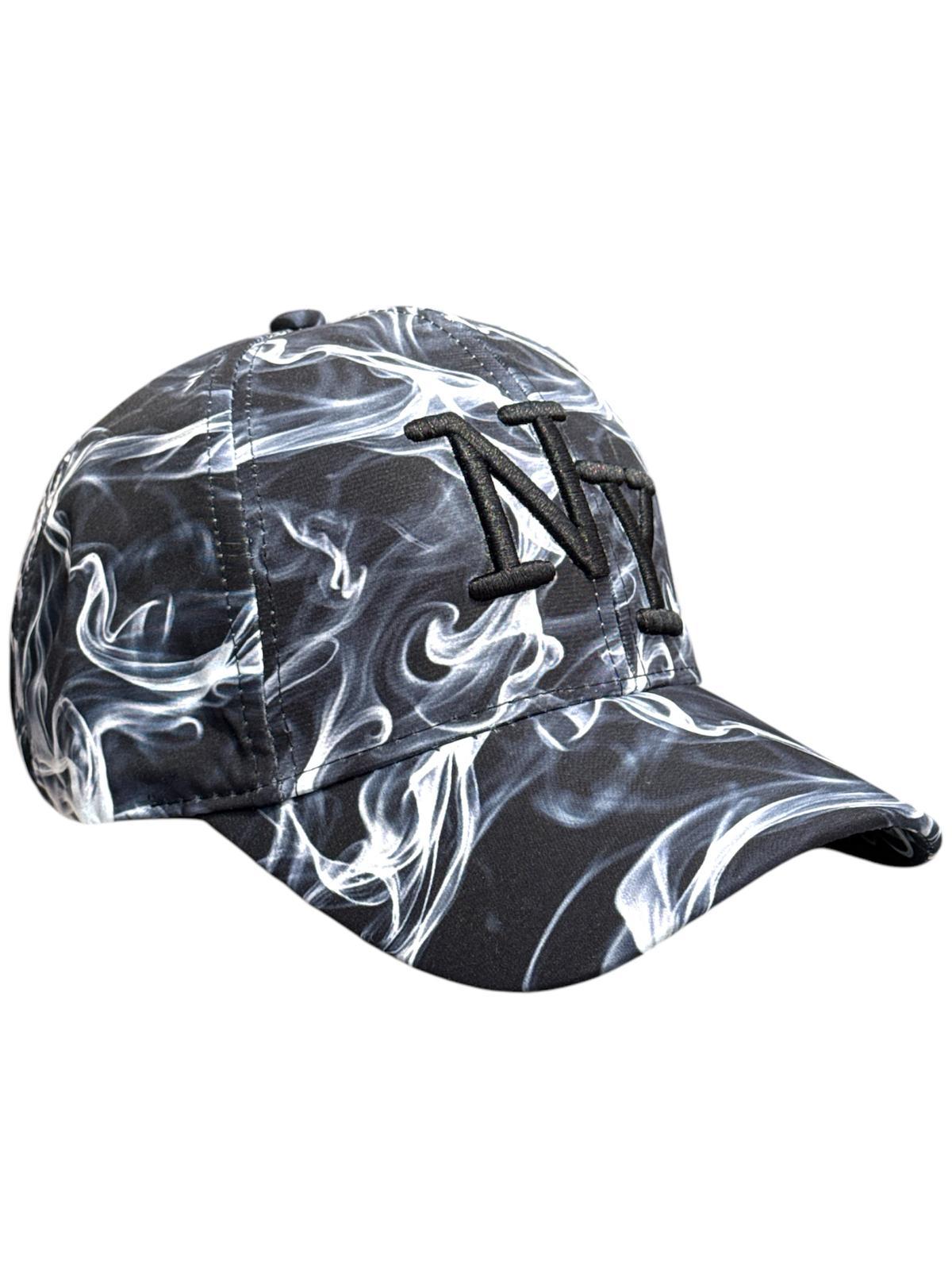 Casquette Accessoires Blanc Blingstreet  CASQUETTE NY NOIR FUMÉE BLANC #c Efashion Paris