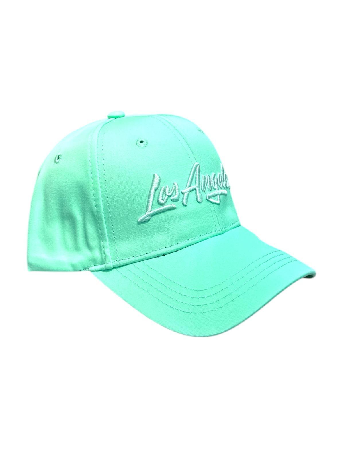 Berretto Accessori Green water Blingstreet  CASQUETTE LOS ANGELES TON SUR TON VERT DEAU #c Efashion Paris