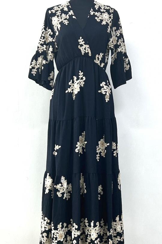 Vestidos largos Mujer Black ANNE LOU'S H3535-L66 Efashion Paris
