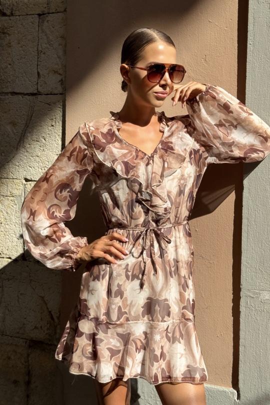 Short dresses Women Beige ANNE LOU'S H4326-Q42 Efashion Paris