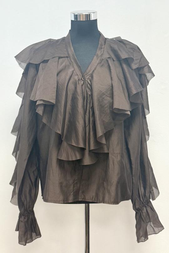 Shirts Women Brown ANNE LOU'S H4675-Q7 Efashion Paris