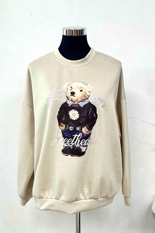 Sweats Femme Beige ANNE LOU'S SW3023-1 Efashion Paris